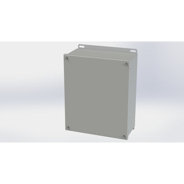Captive Screws Electrical Enclosures, 12.13 in H, 5 in D, 10 in W, NEMA 3R, 4, 12, 13, Carbon Steel